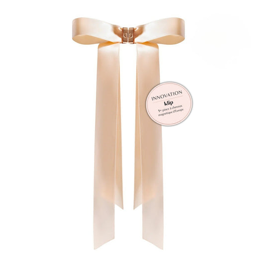 Klip Ruban Rose Poudré - Barette aimantée